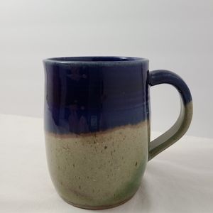 Handmade Dip Glazed Stoneware Pottery Mug
